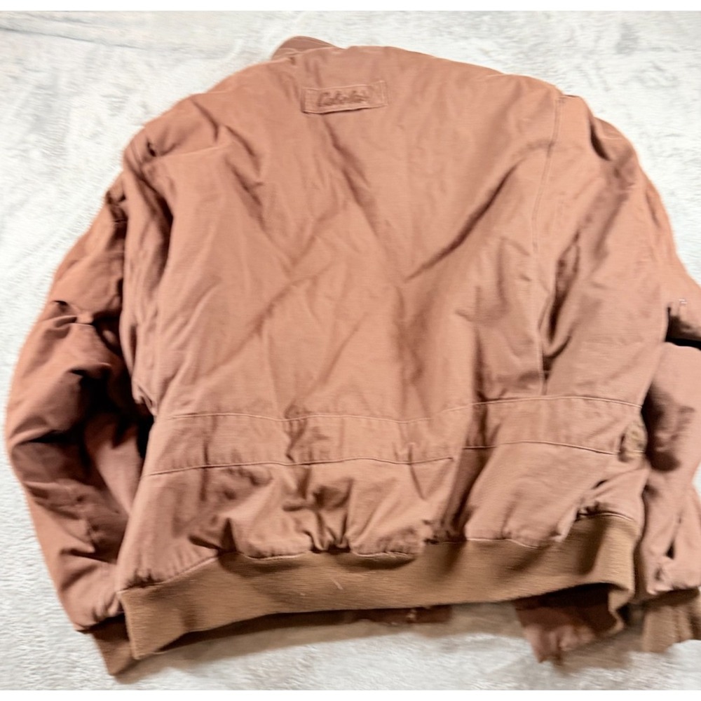Vtg 90s Cabela's Timberwolf Jacket 2XL Brown Insulated Work Field Coat USA - Picture 8 of 8